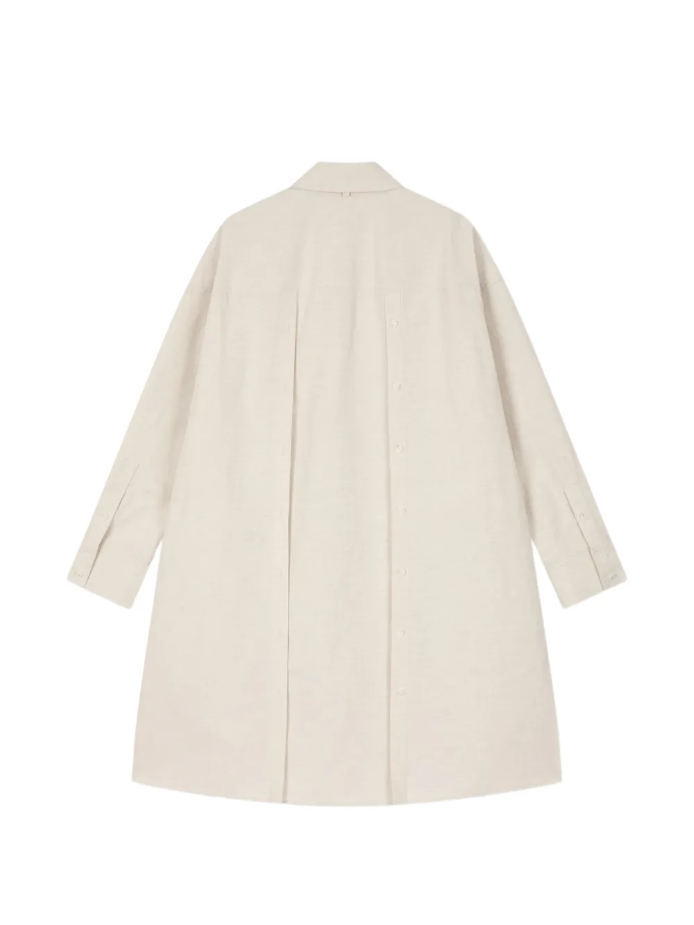 TOMBOY Jurk met ruimvallende kraag Beige