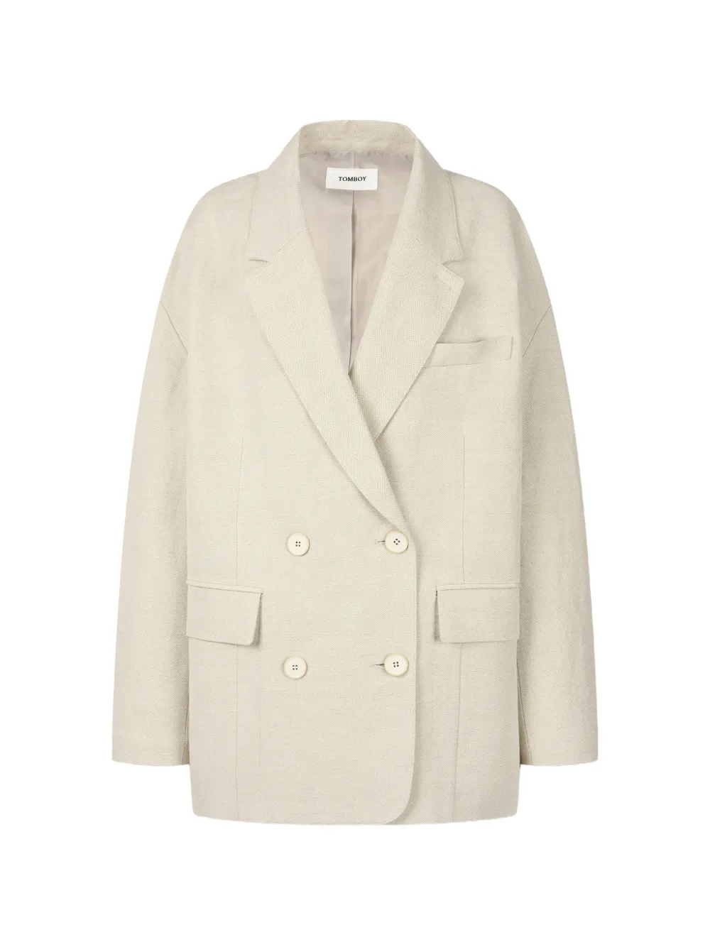 TOMBOY Maxi button jacket - Nude