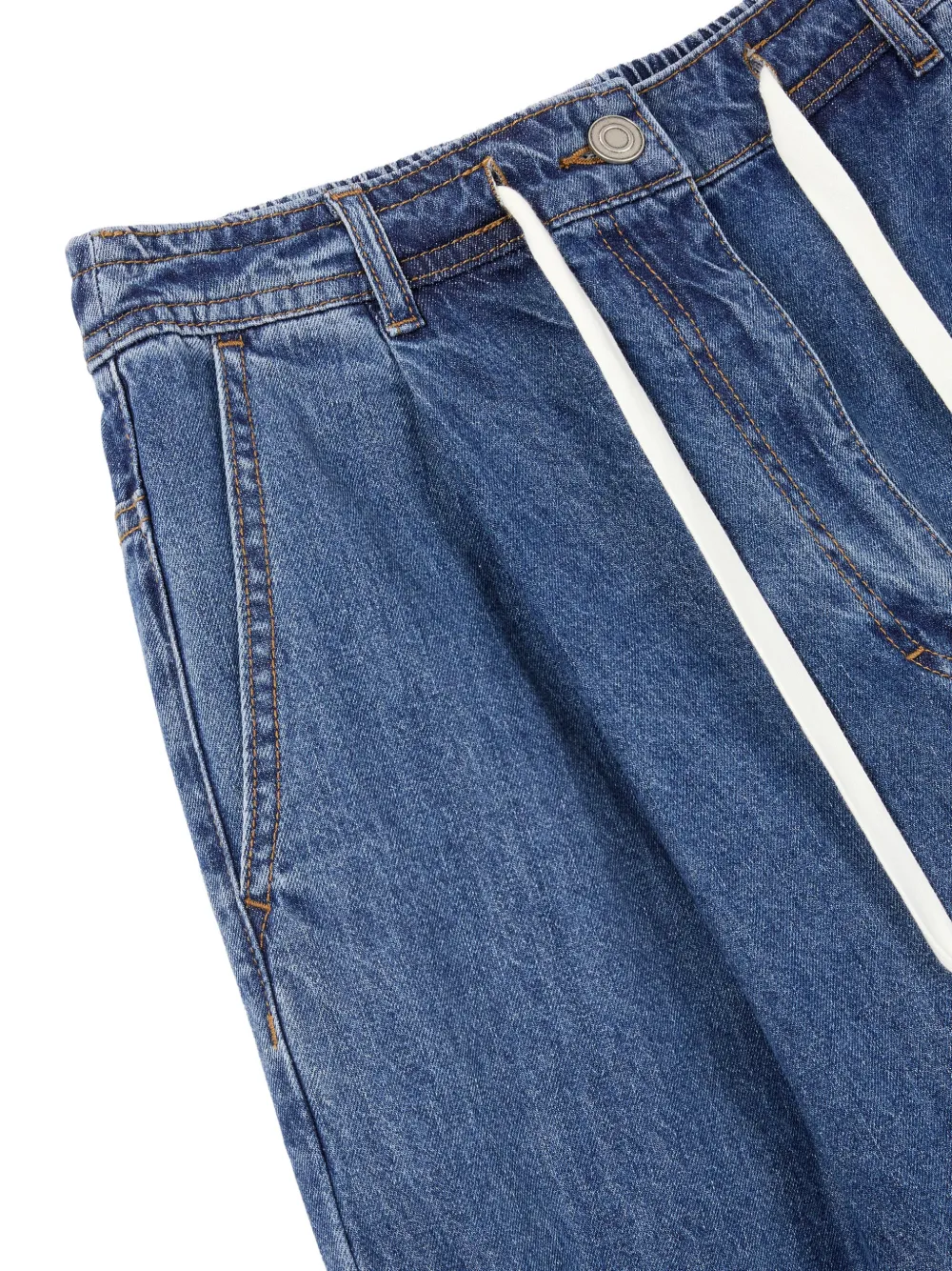 TOMBOY Jeans met trekkoordsluiting Blauw