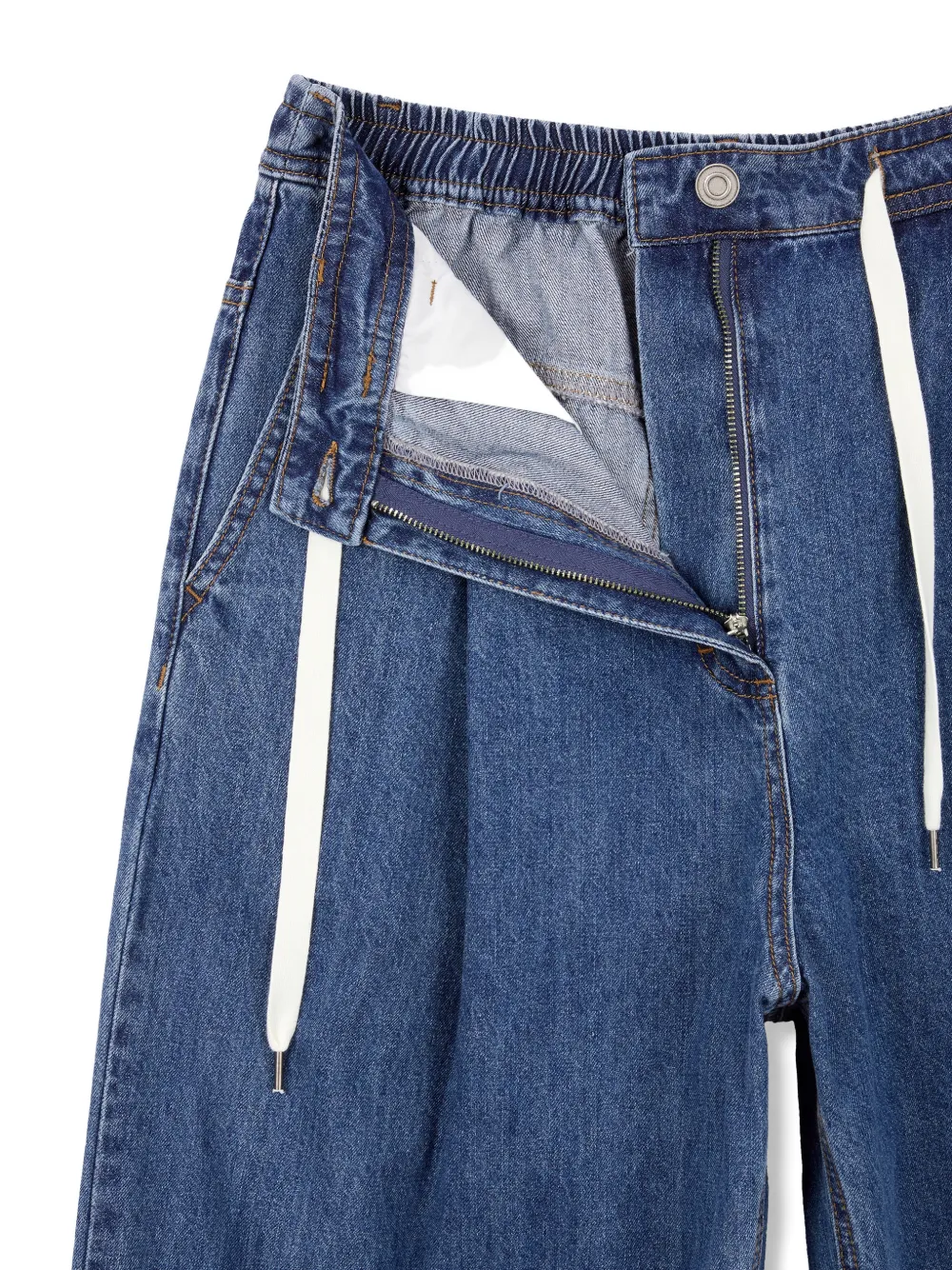 TOMBOY Jeans met trekkoordsluiting Blauw