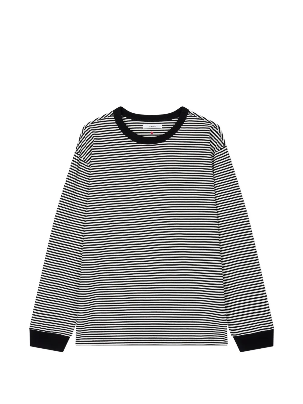 TOMBOY striped long-sleeve T-shirt - Schwarz