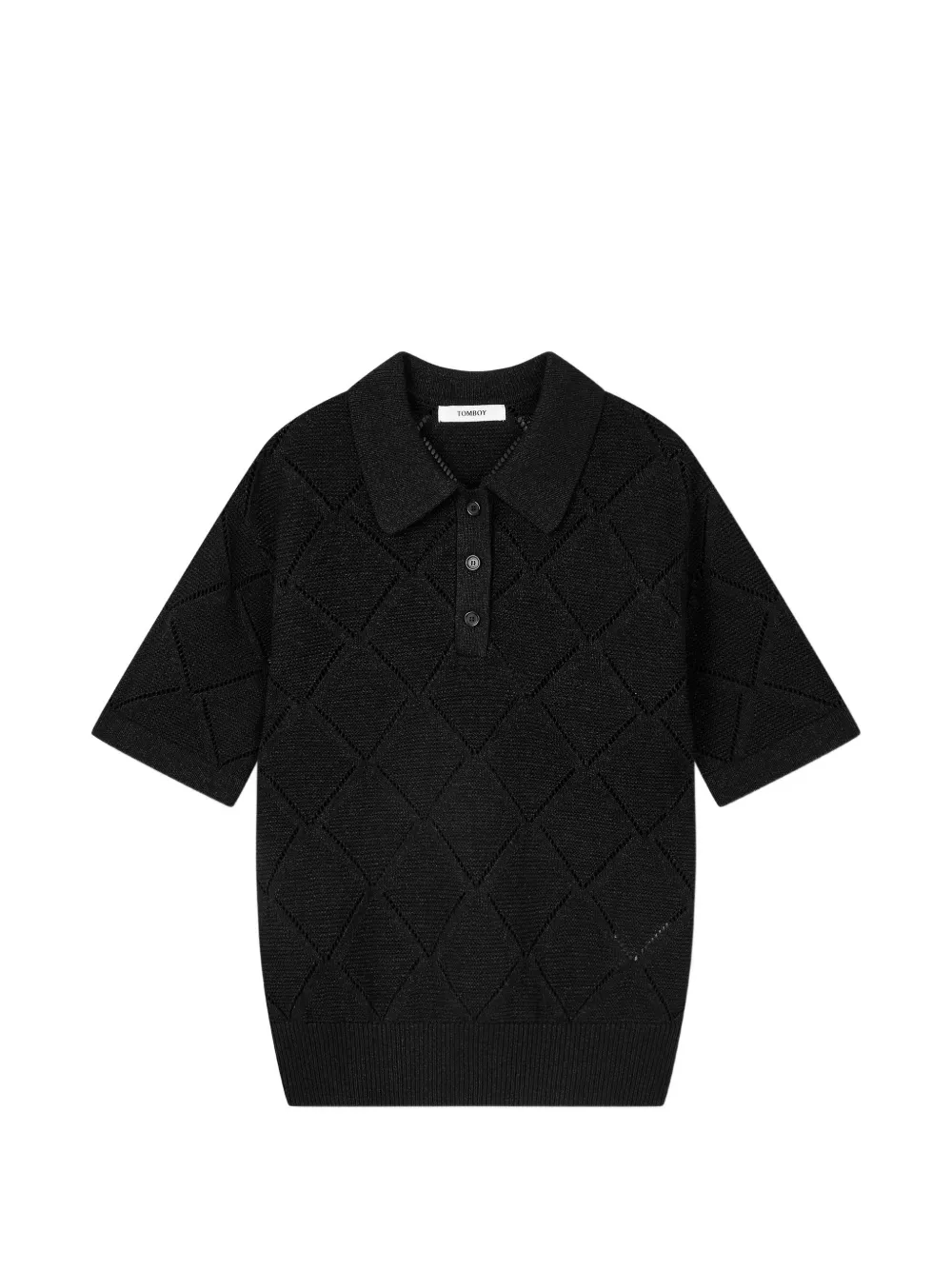 TOMBOY Maglione con effetto jacquard - Nero