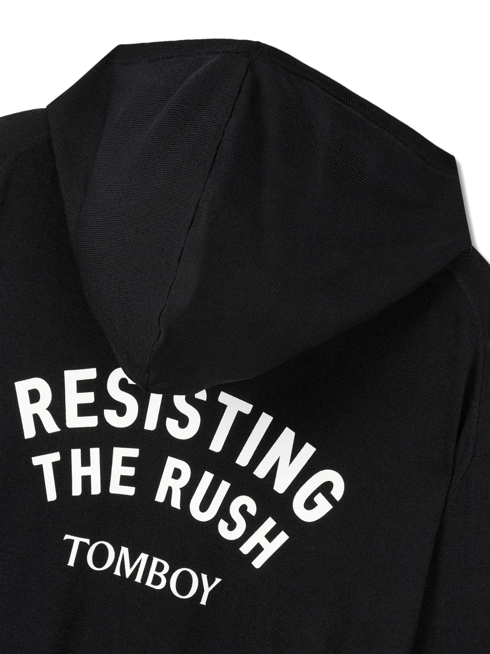 TOMBOY Top met capuchon Zwart