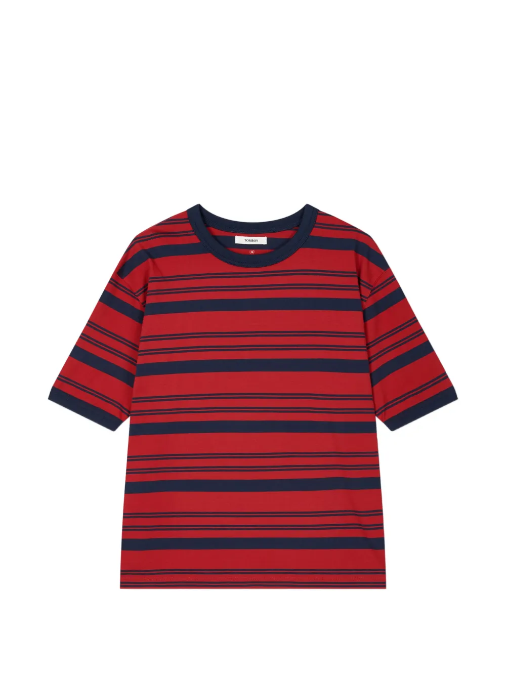 TOMBOY striped short-sleeve T-shirt - Rosso