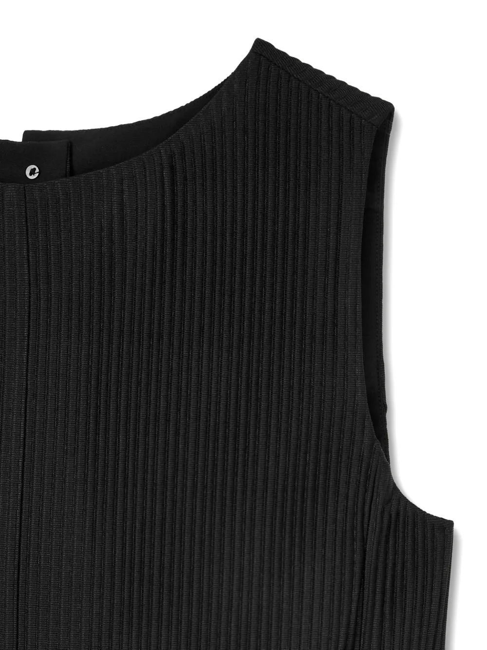 TOMBOY Ribfluwelen jurk met riem Zwart