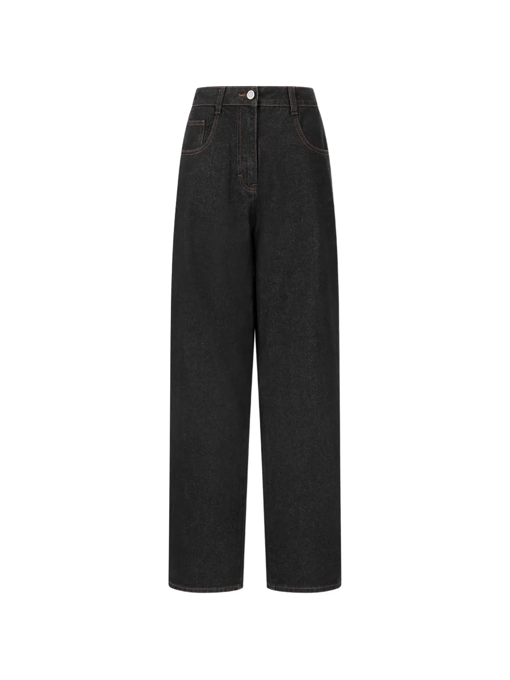 TOMBOY straight denim trousers - Nero