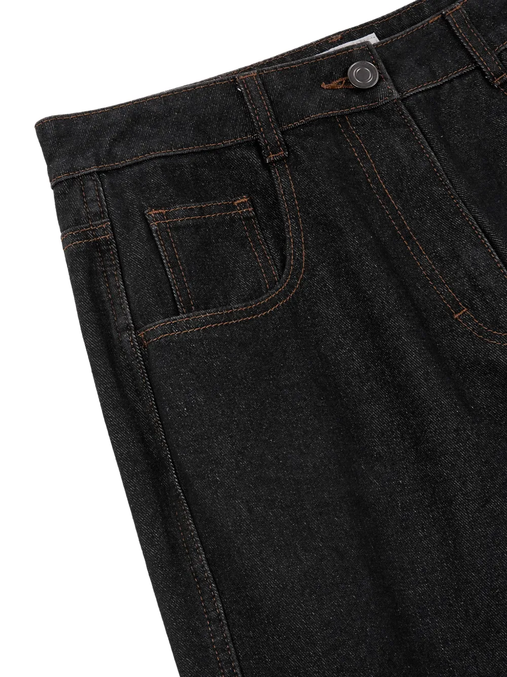 TOMBOY Straight broek Zwart