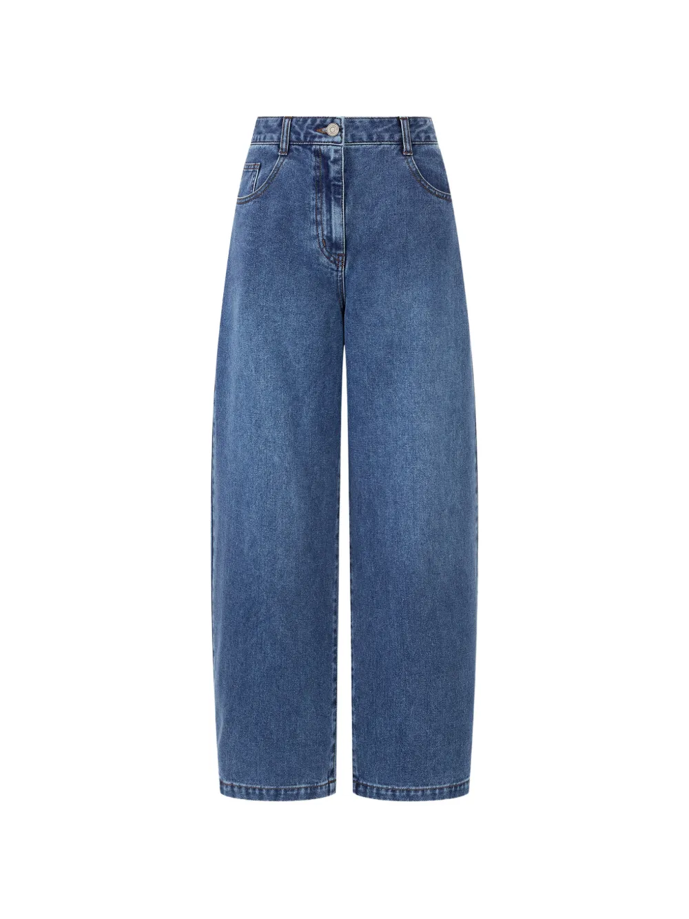 TOMBOY curved denim trousers - Blu