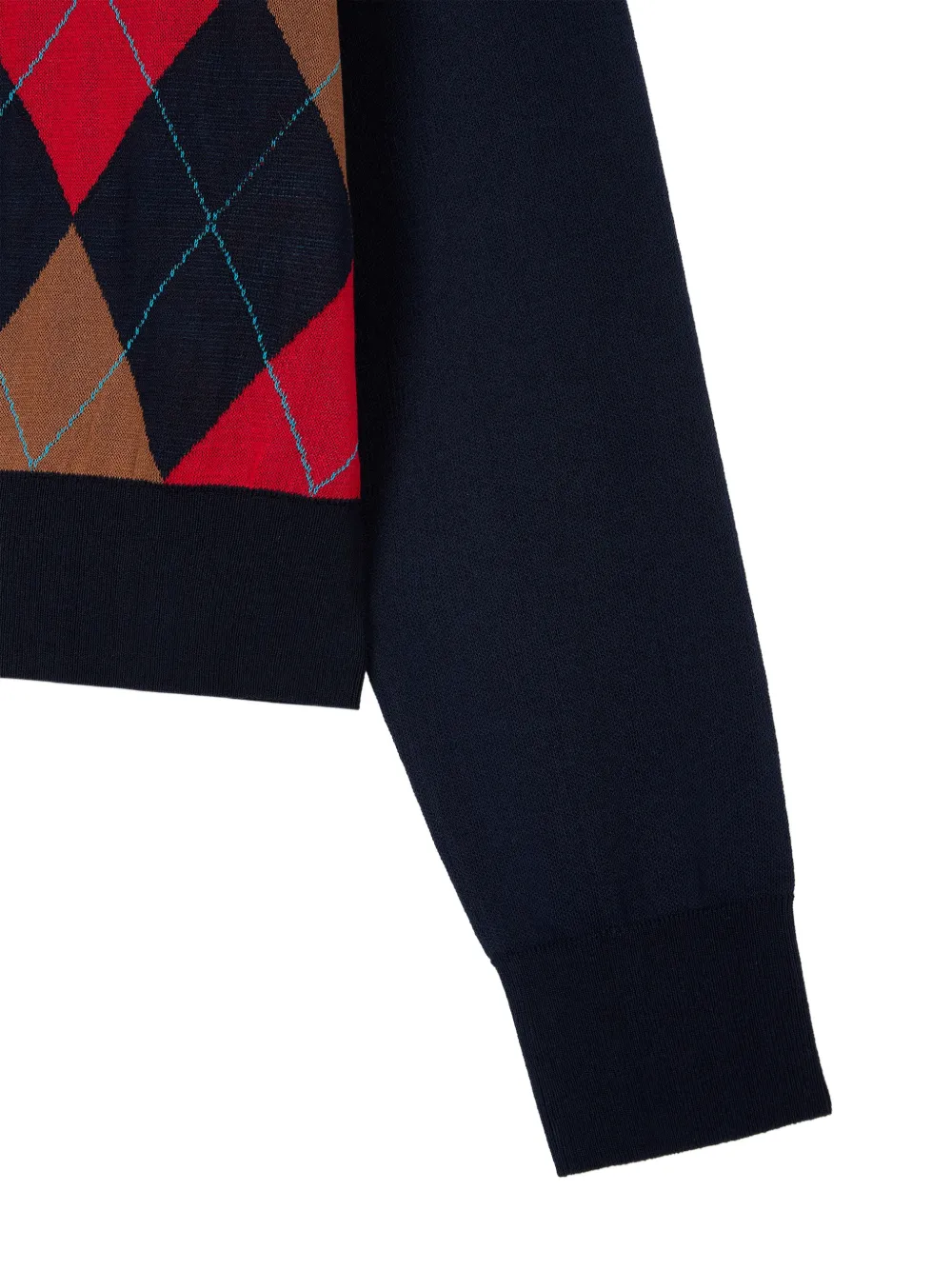 TOMBOY Vest met argyle-patroon Blauw