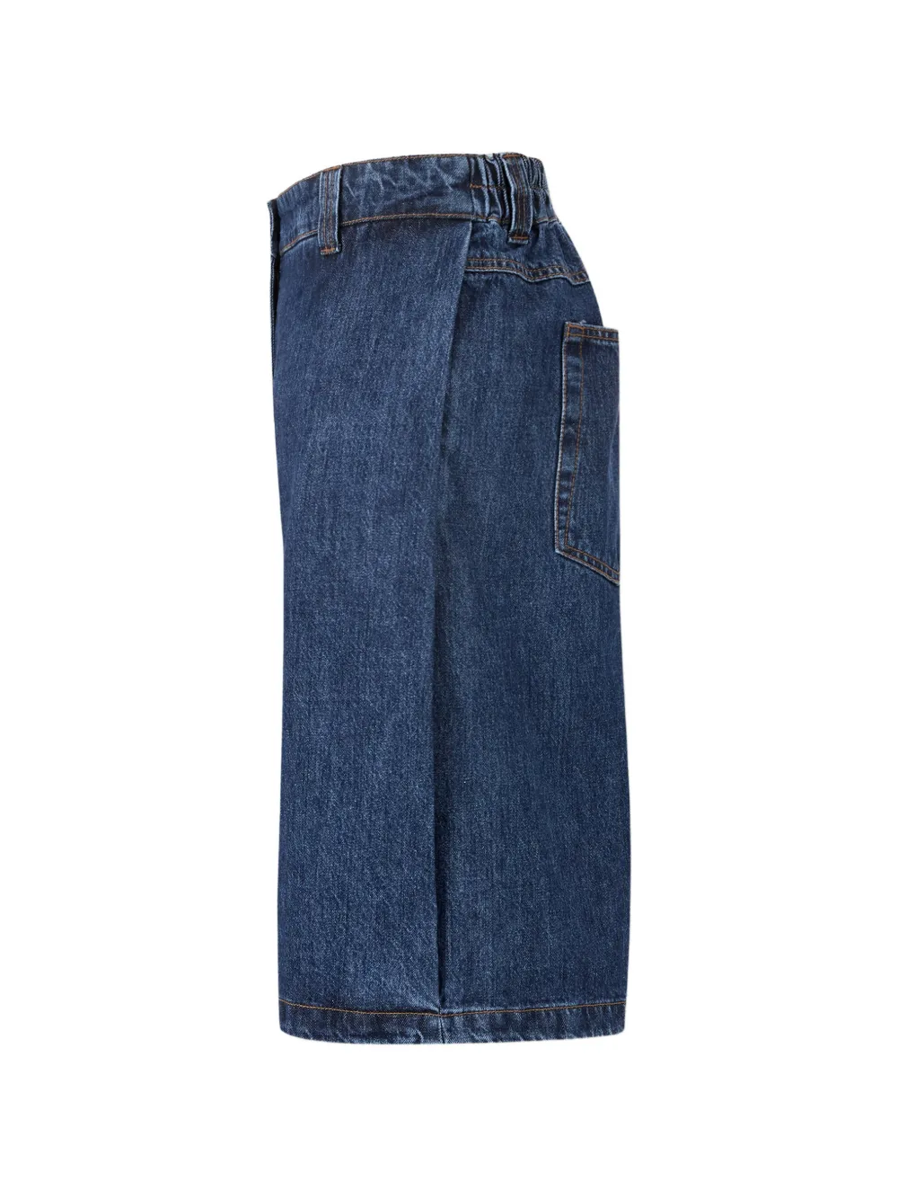  Tomboy Buttoned Denim Shorts - Blue 