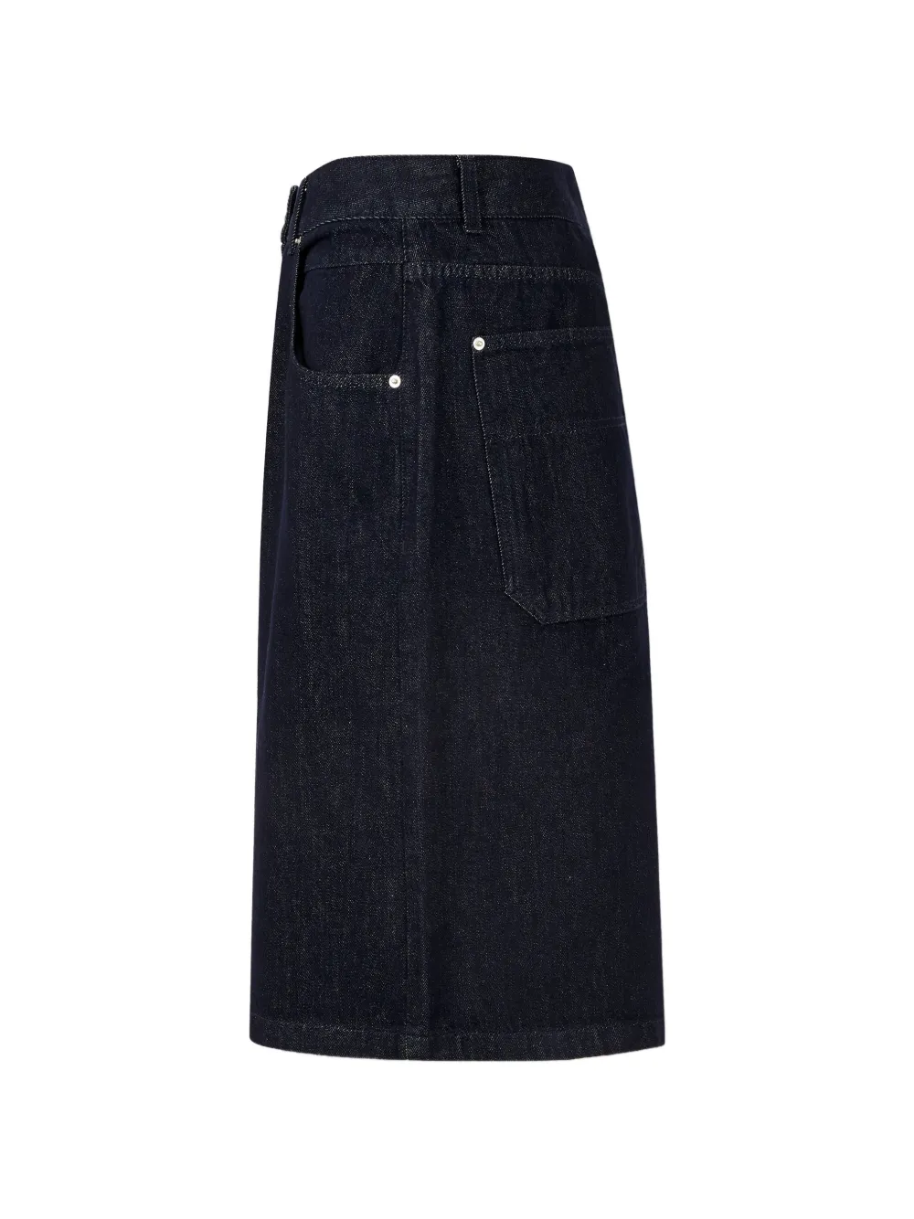  Tomboy Buttoned Denim Shorts - Blue 