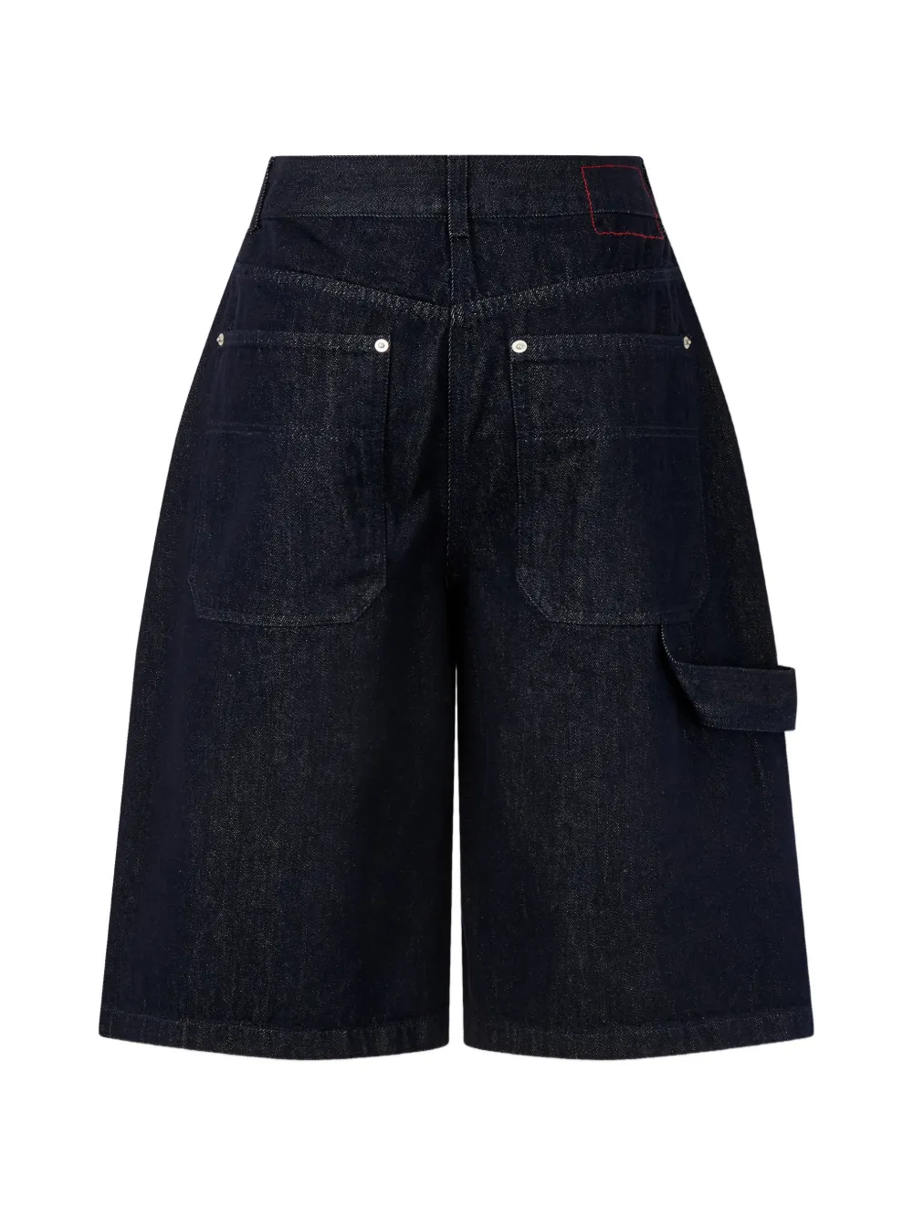  Tomboy Buttoned Denim Shorts - Blue 