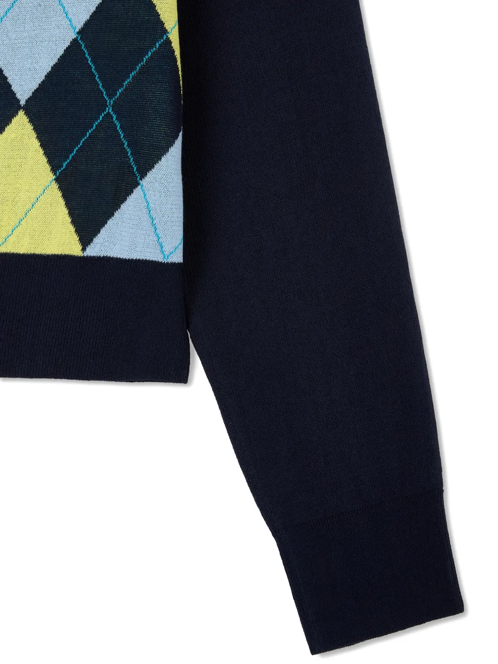 TOMBOY Vest met argyle-patroon Blauw
