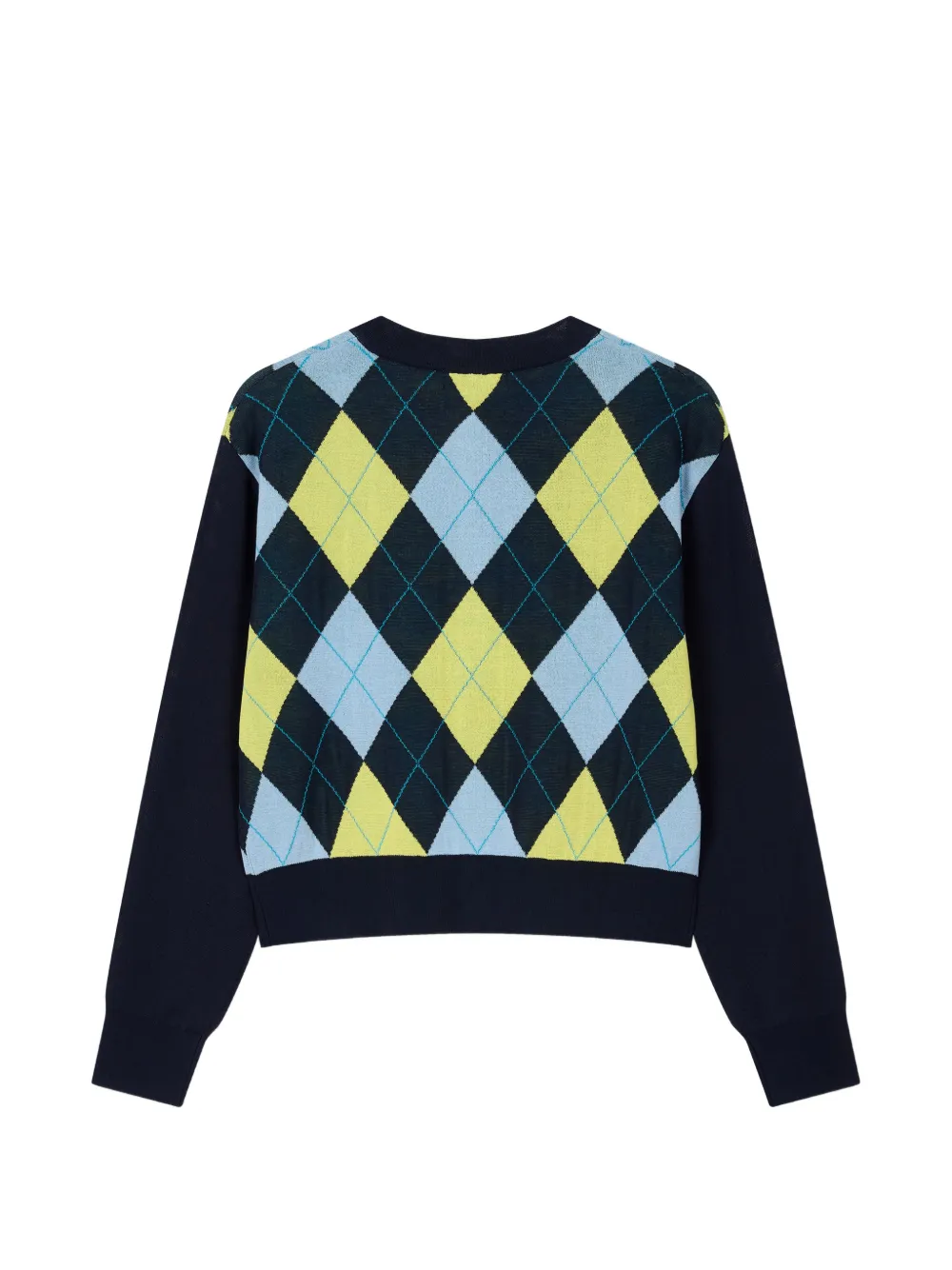  Tomboy Argyle Cardigan - Blue 