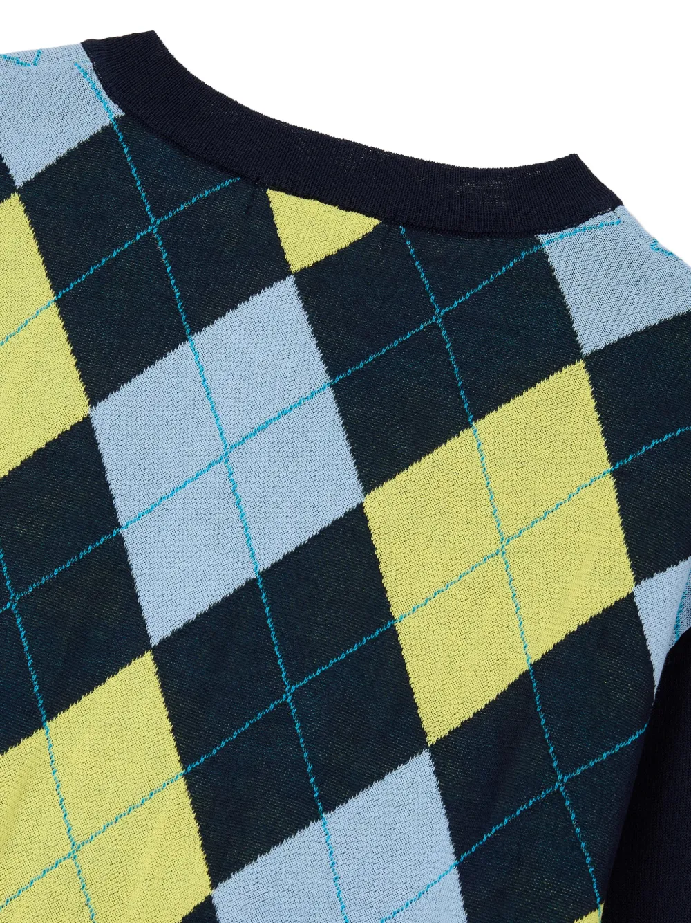  Tomboy Argyle Cardigan - Blue 