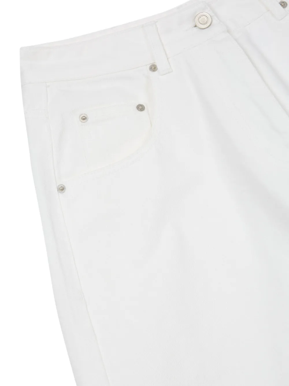 TOMBOY Denim shorts met knopen Wit