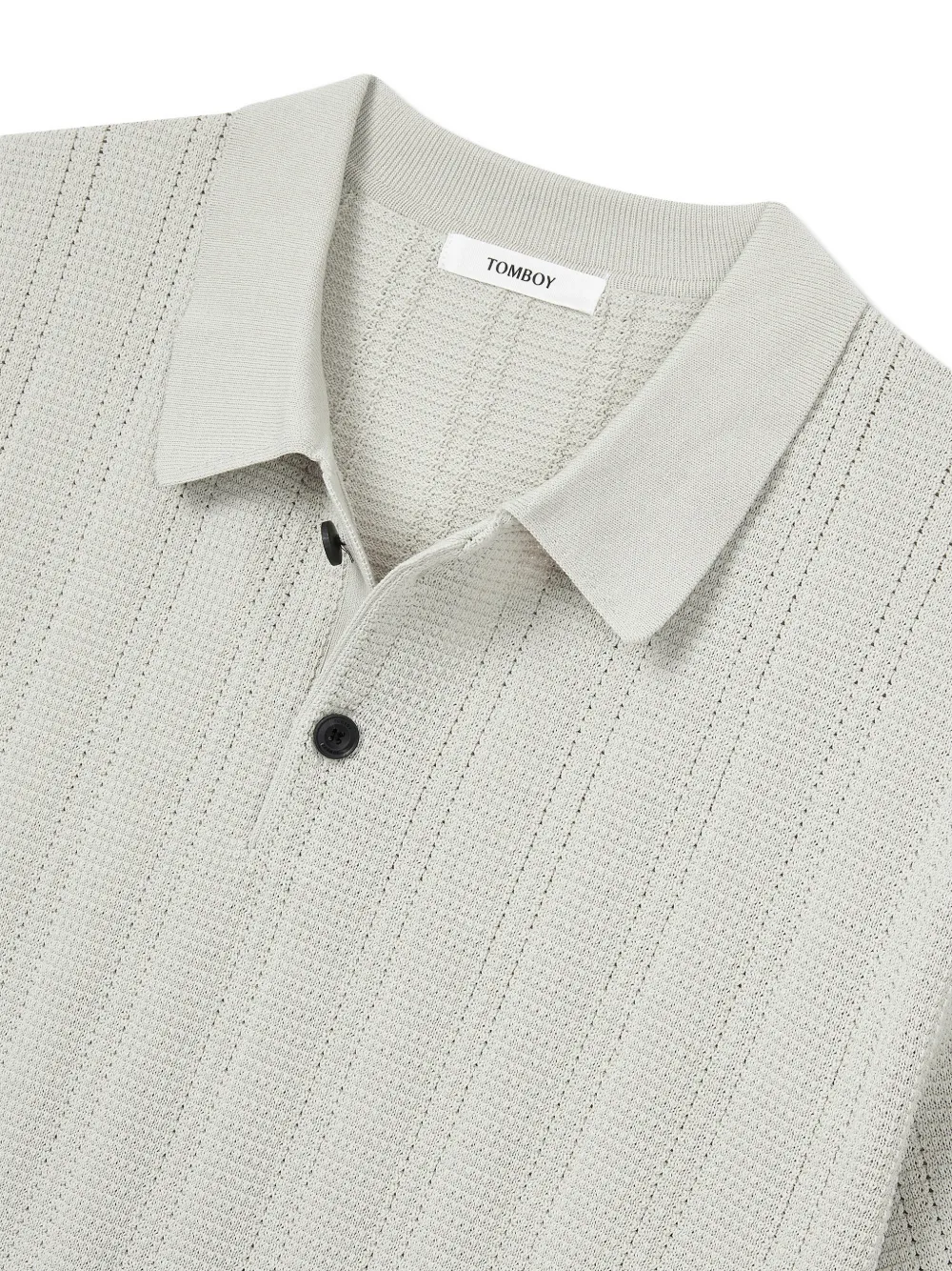  Tomboy Collared Polo Shirt - Grey 