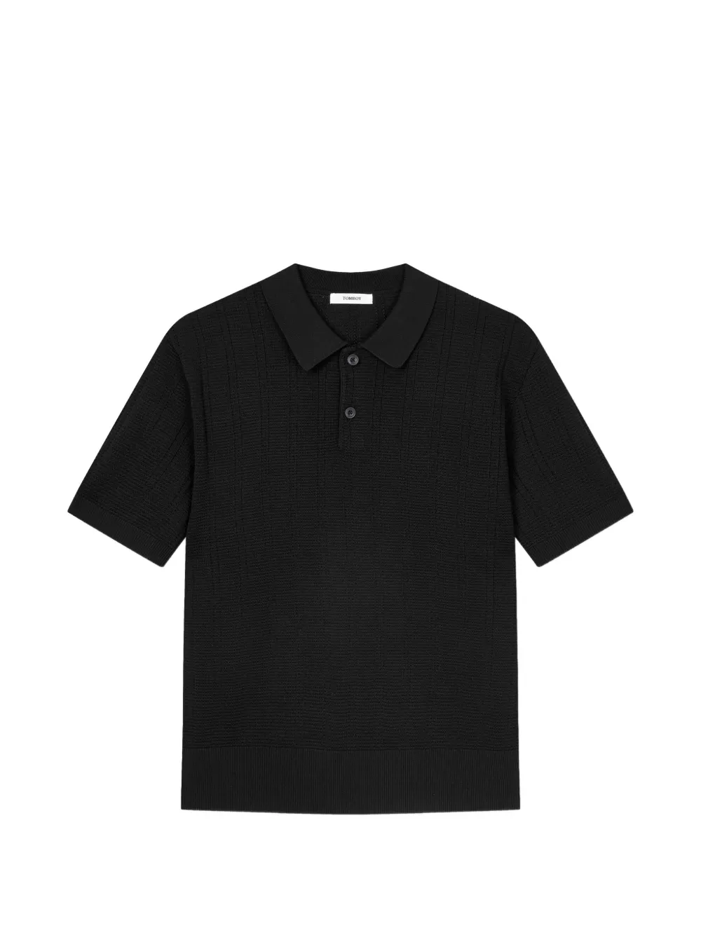 TOMBOY collared polo shirt – Black