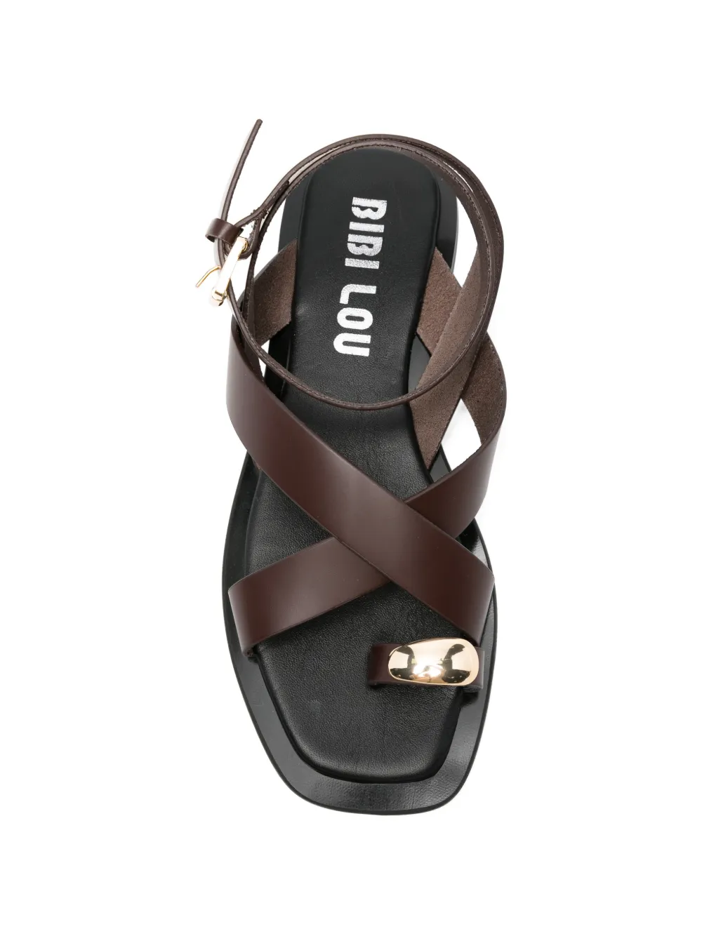 Bibi Lou Vaz sandalen met platte gesp Bruin