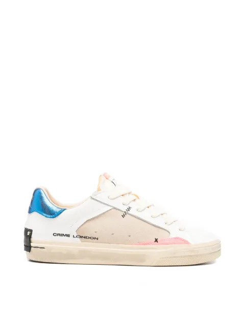 Crime London Deconstructed suede panel sneakers