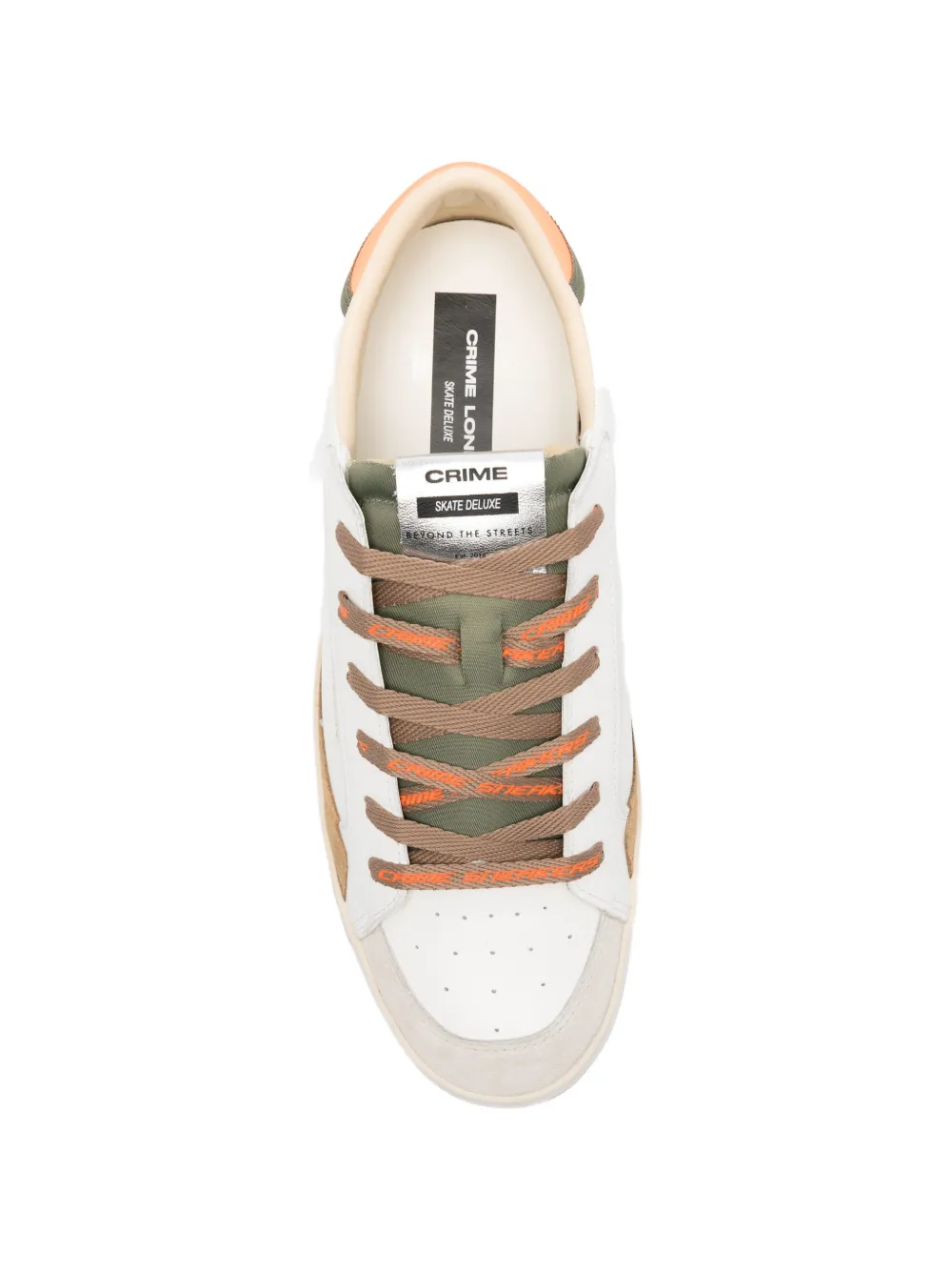 Crime London Sk8 Deluxe lace-up sneakers Wit