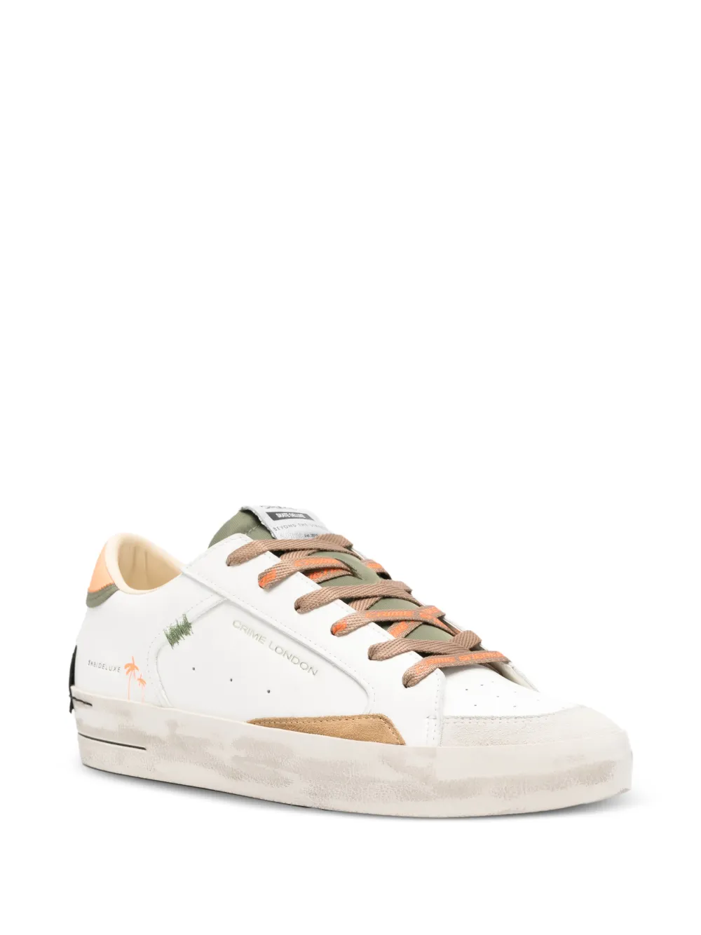 Crime London Sk8 Deluxe lace-up sneakers Wit