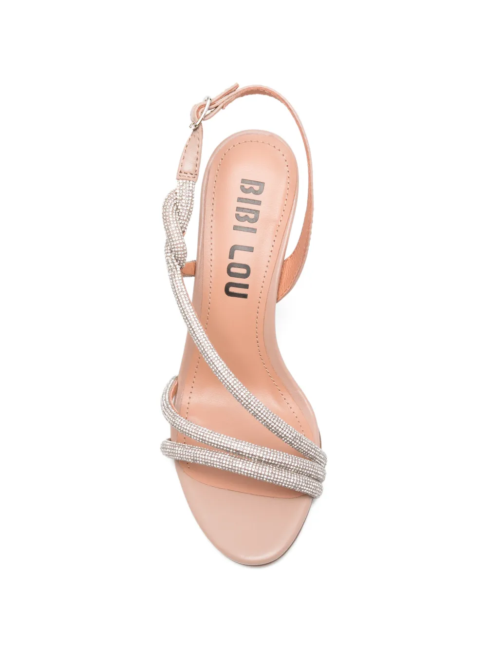 Bibi Lou Sandalen met bandjes en kristallen Beige