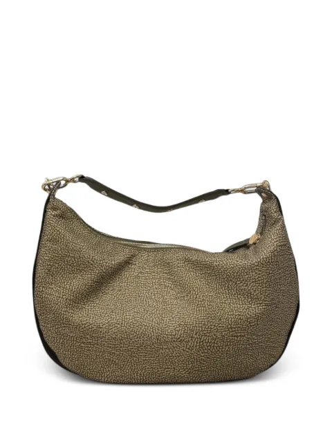 Borbonese medium Frame dotted hobo shoulder bag