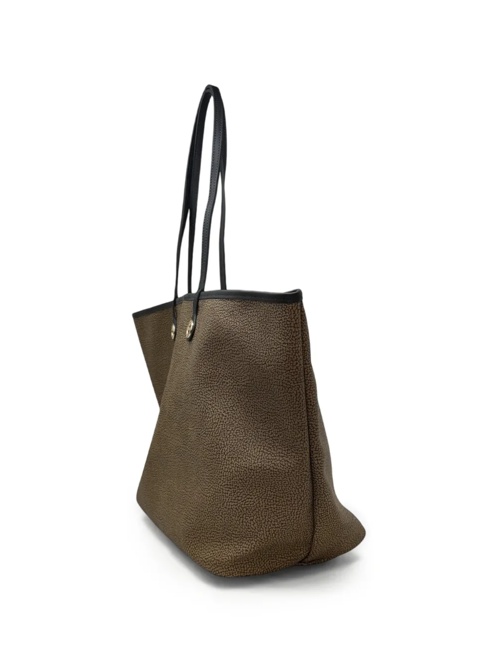  Borbonese Printed Top Handle Shoulder Bag - Brown 