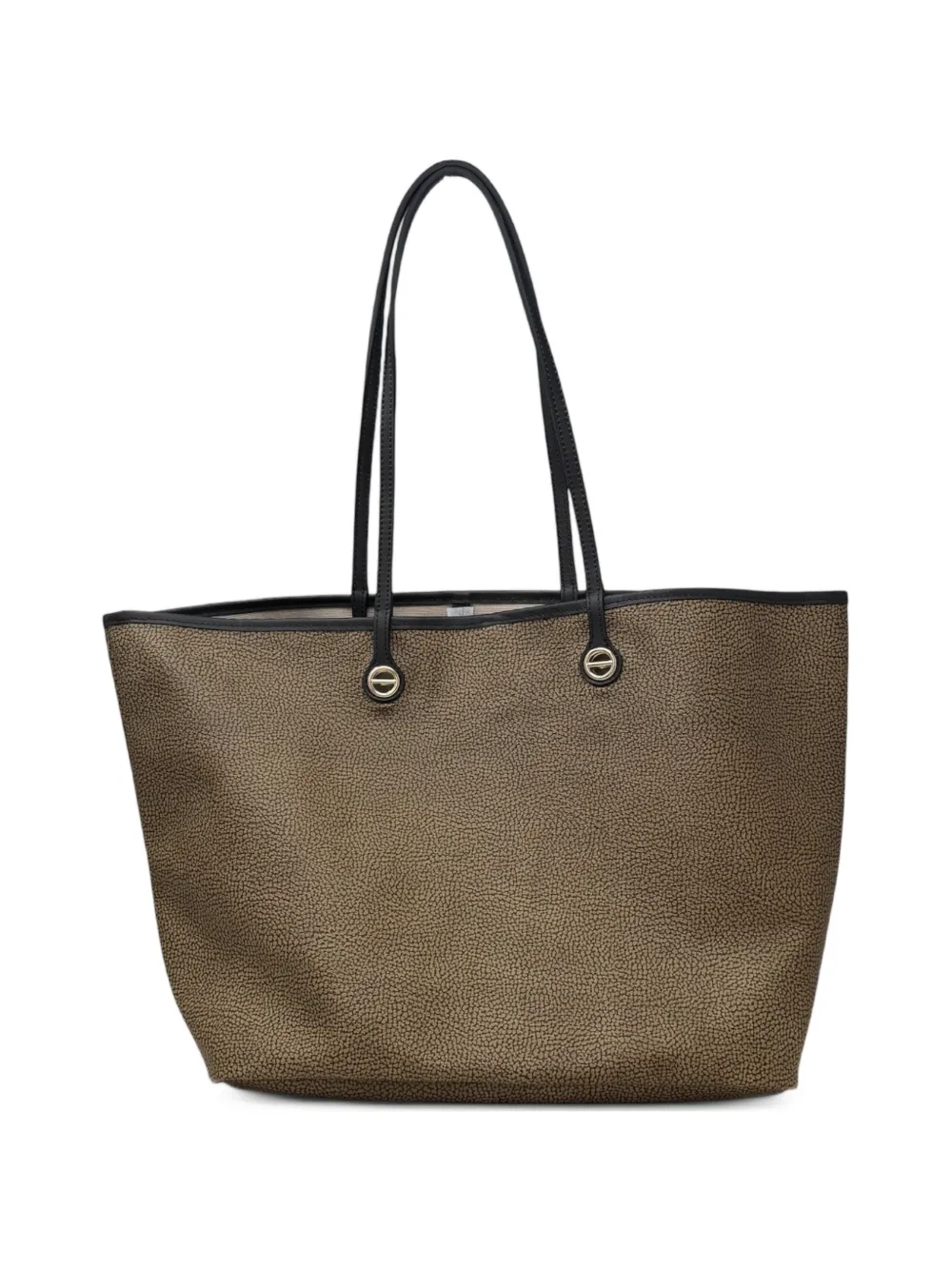 Borbonese printed top handle shoulder bag - Marrone