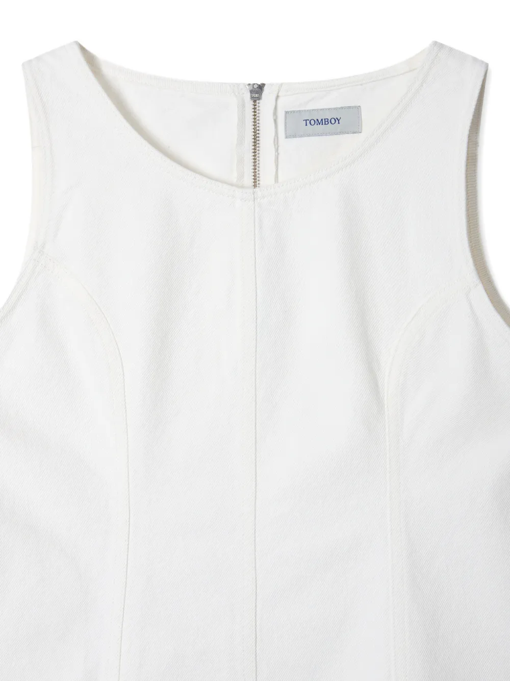 TOMBOY Denim mini-jurk Wit