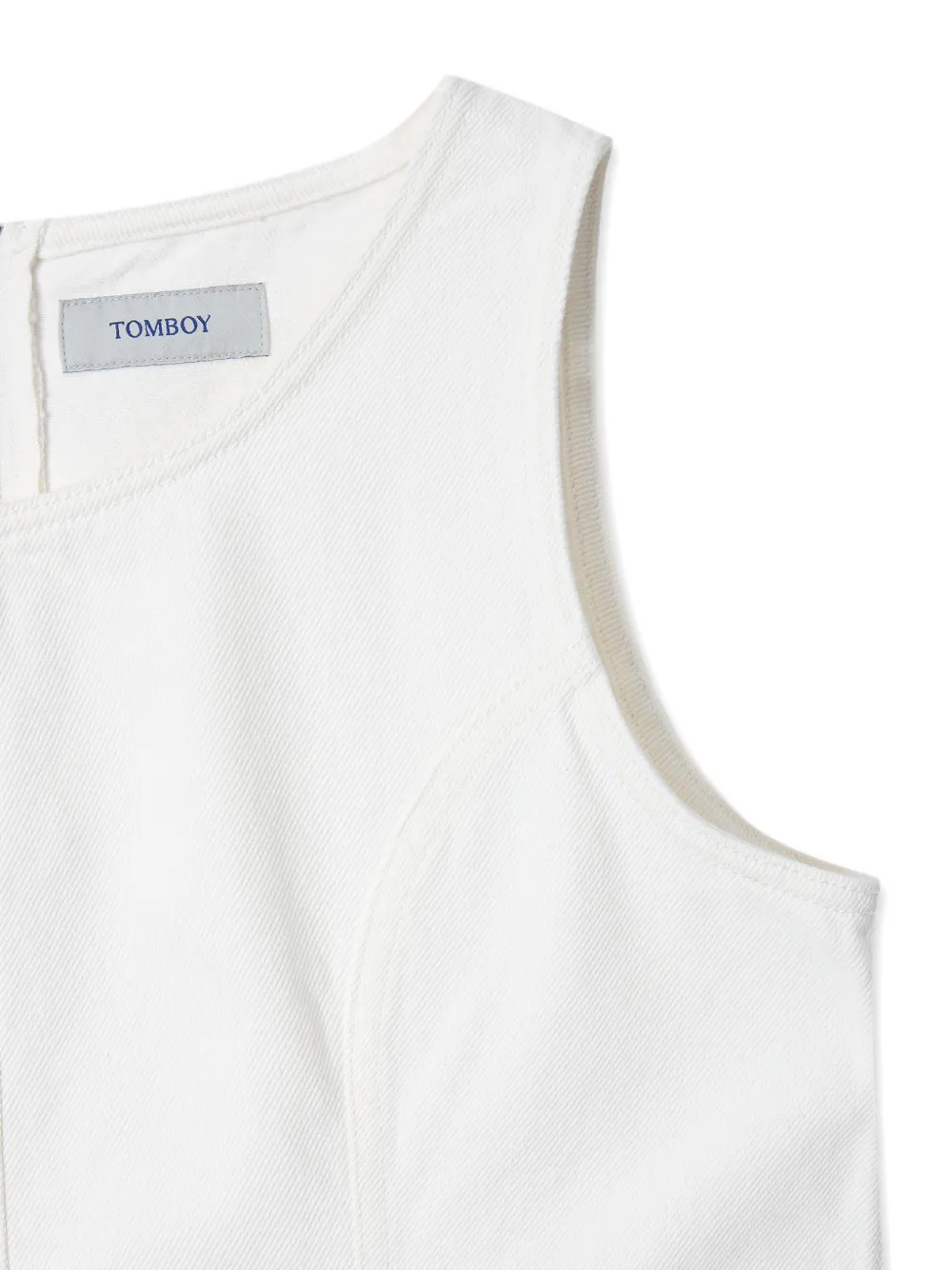 TOMBOY Denim mini-jurk Wit