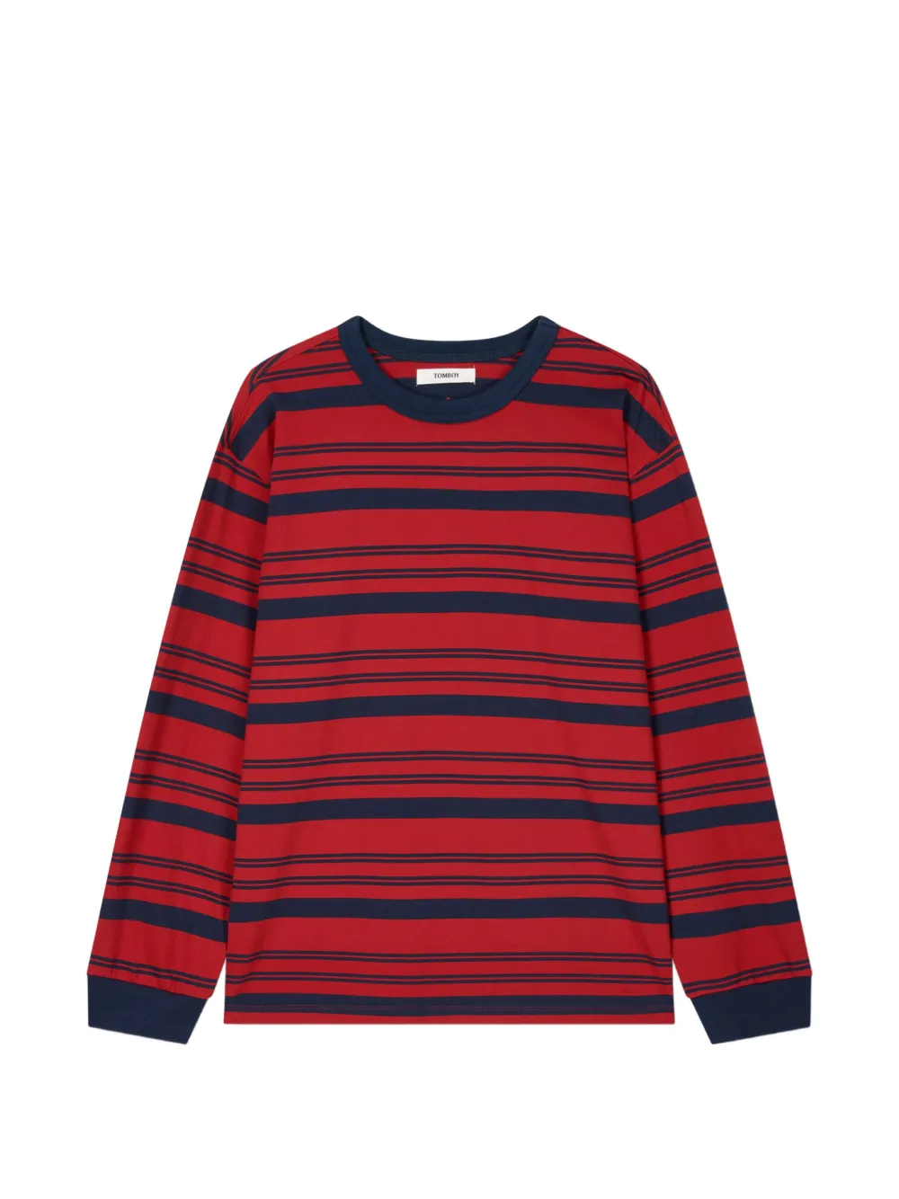 TOMBOY striped long-sleeve T-shirt - Rosso