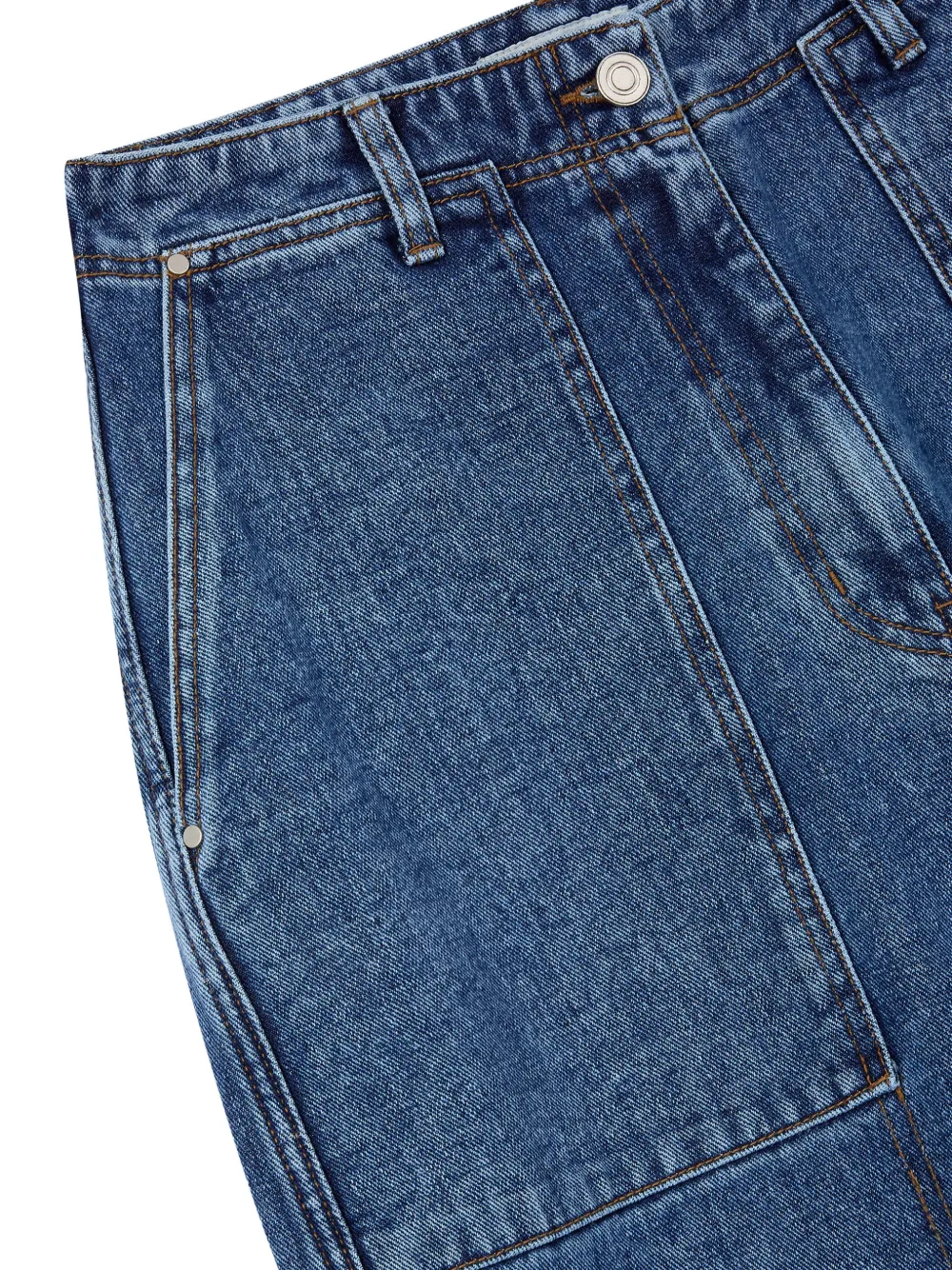  Tomboy Pocket Denim Trousers - Blue 