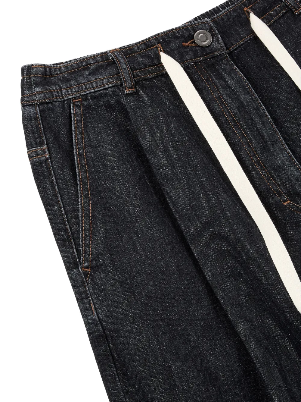 TOMBOY Jeans met trekkoordsluiting Zwart