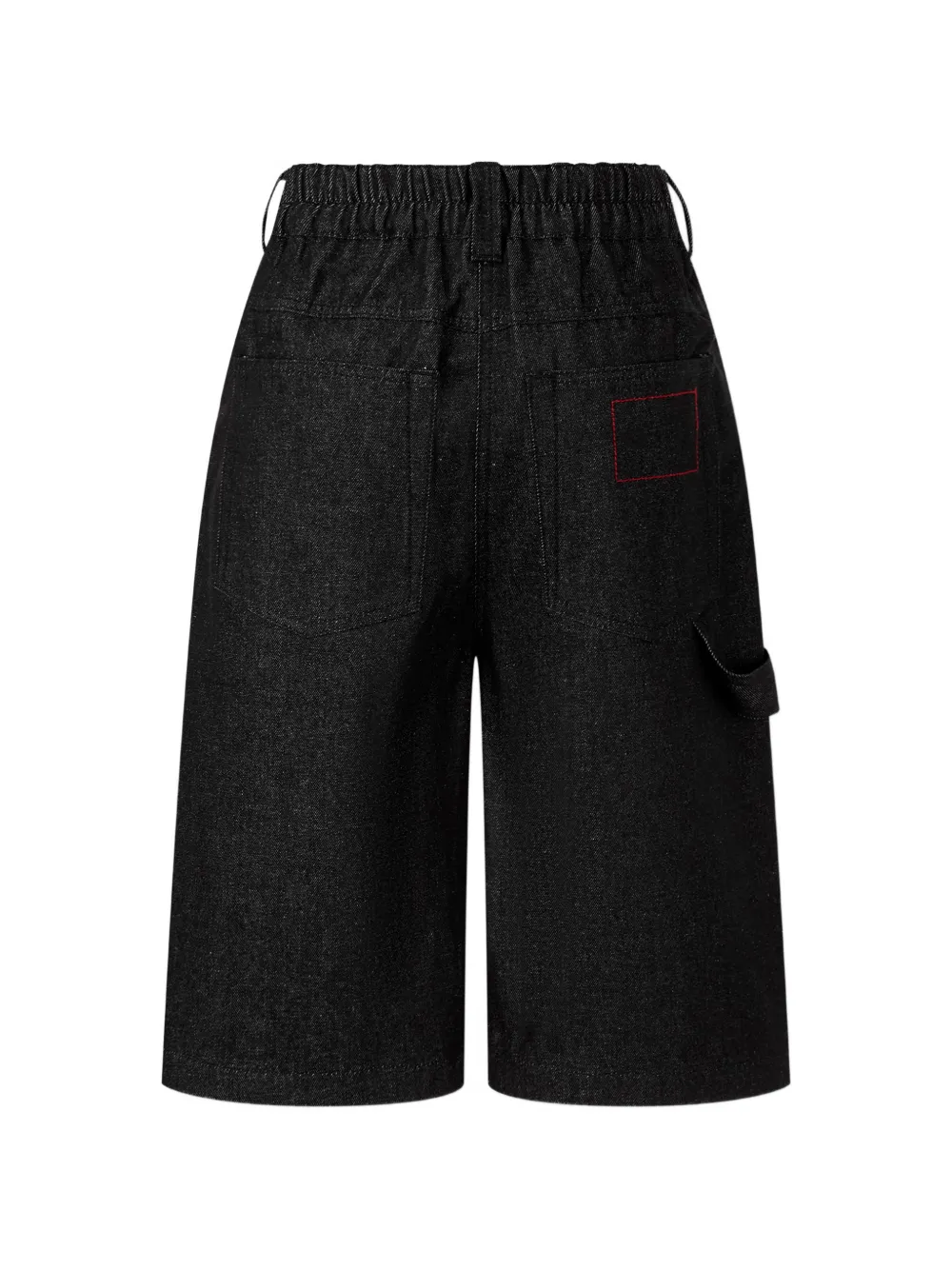 TOMBOY Denim shorts met knopen Zwart