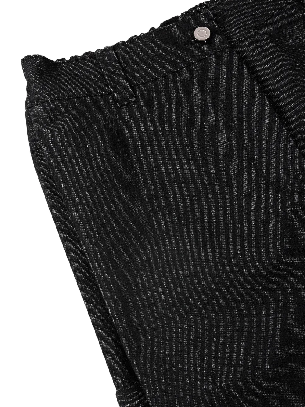 TOMBOY Denim shorts met knopen Zwart
