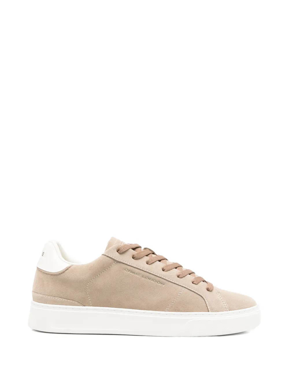 Crime London Blade beige suède sneakers