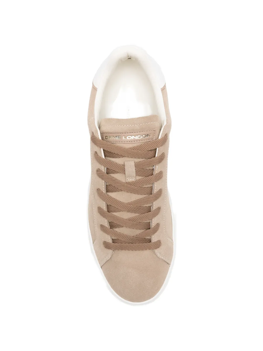 Crime London Blade beige suède sneakers