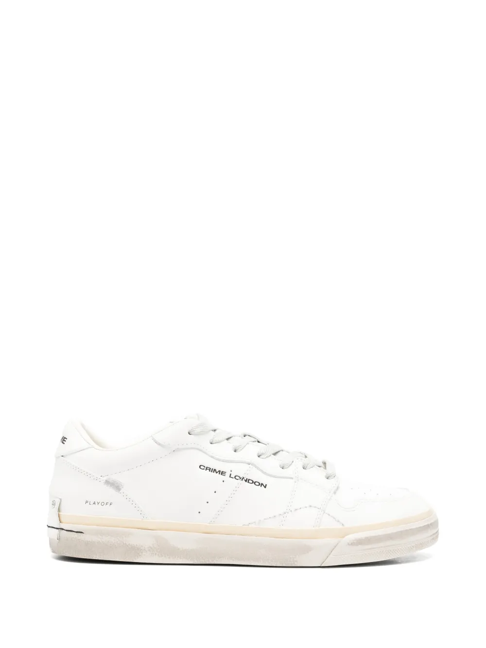 Crime London perforated sneakers Wit