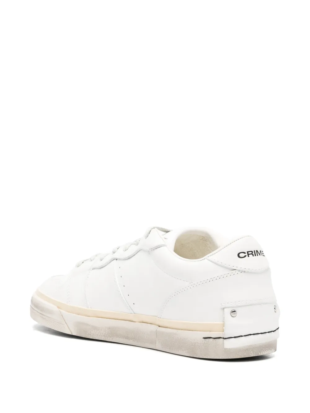 Crime London perforated sneakers Wit