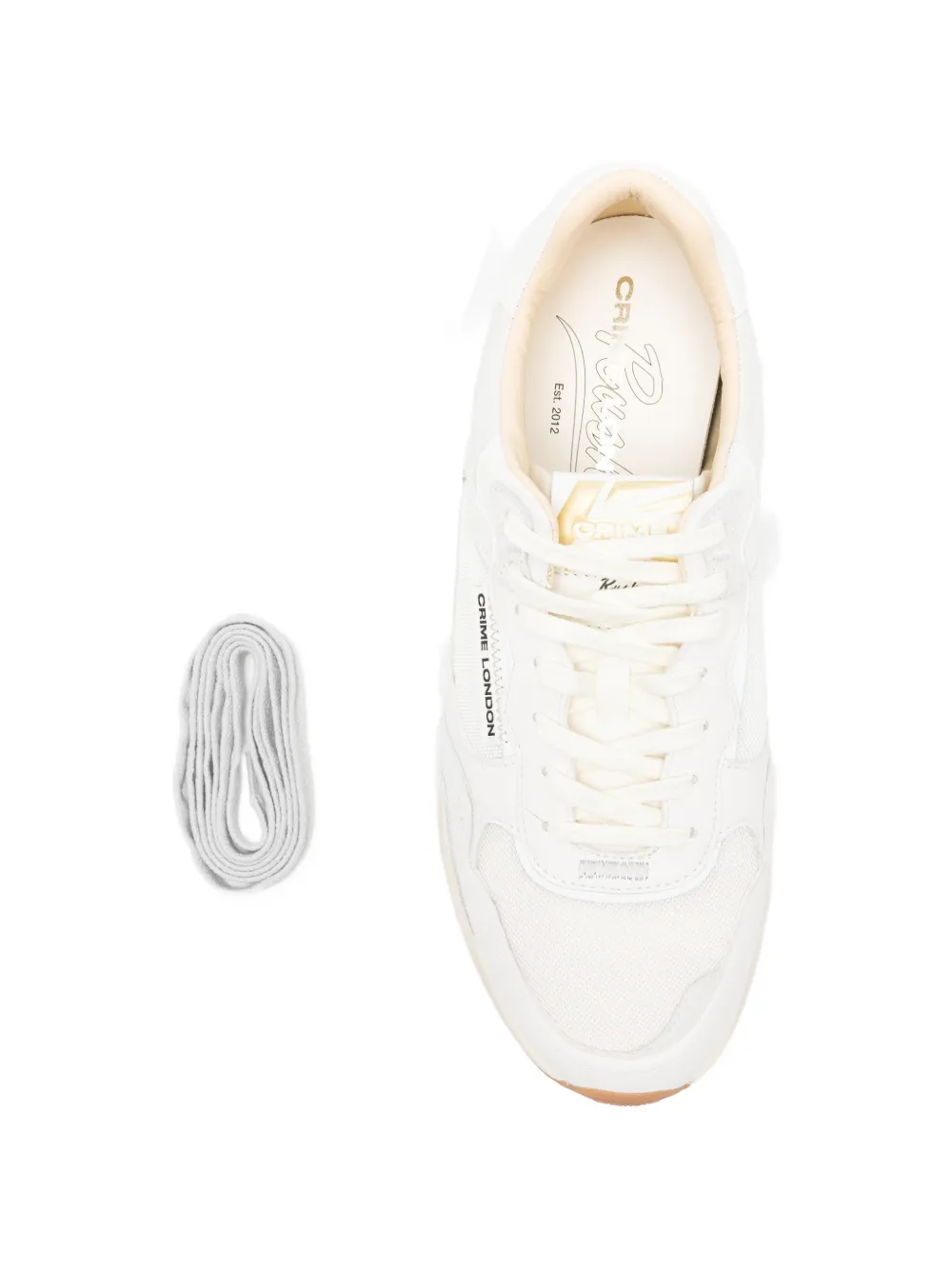 Crime London Rush sneakers met geperforeerd vlak Wit