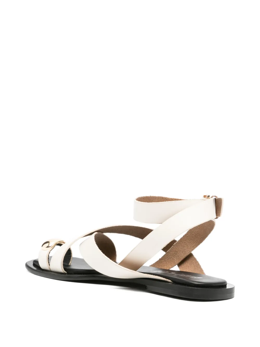 Bibi Lou Vaz sandalen met platte gesp Wit