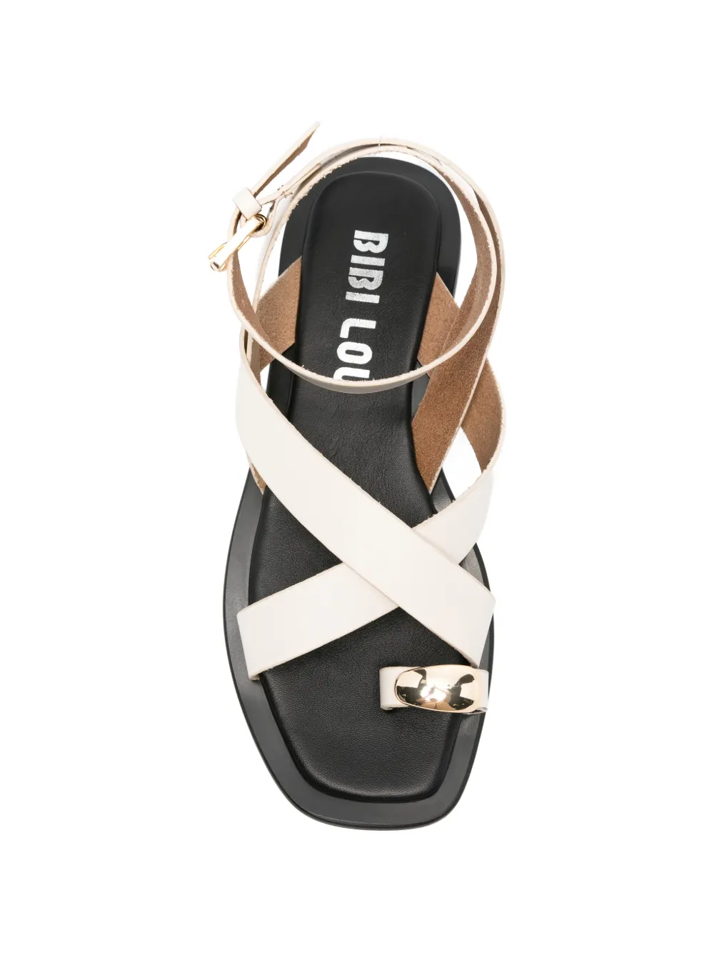 Bibi Lou Vaz sandalen met platte gesp Wit