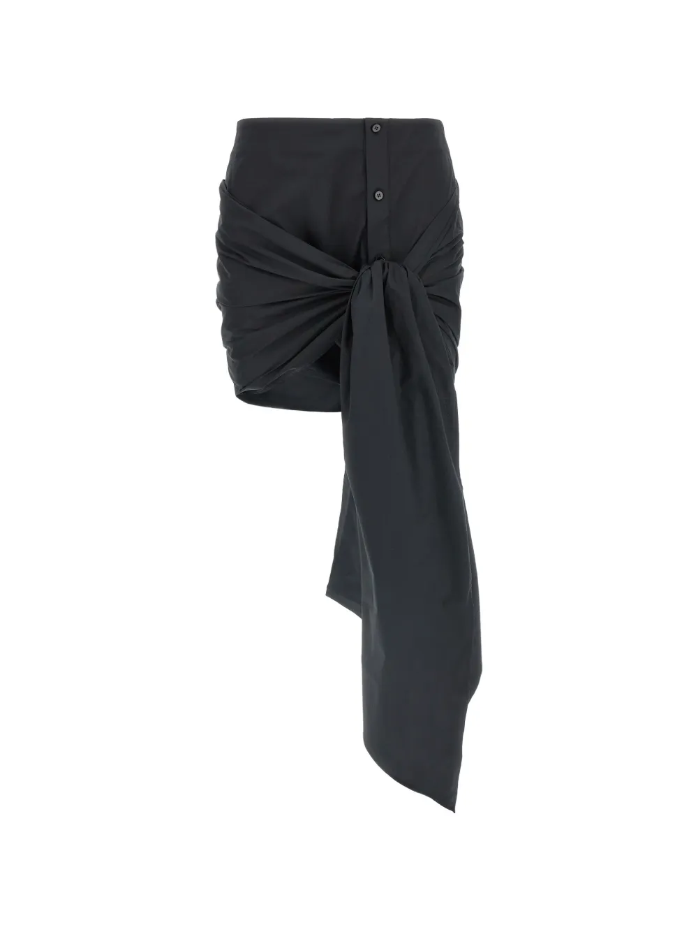 The Attico knot-detail mini skirt - Schwarz