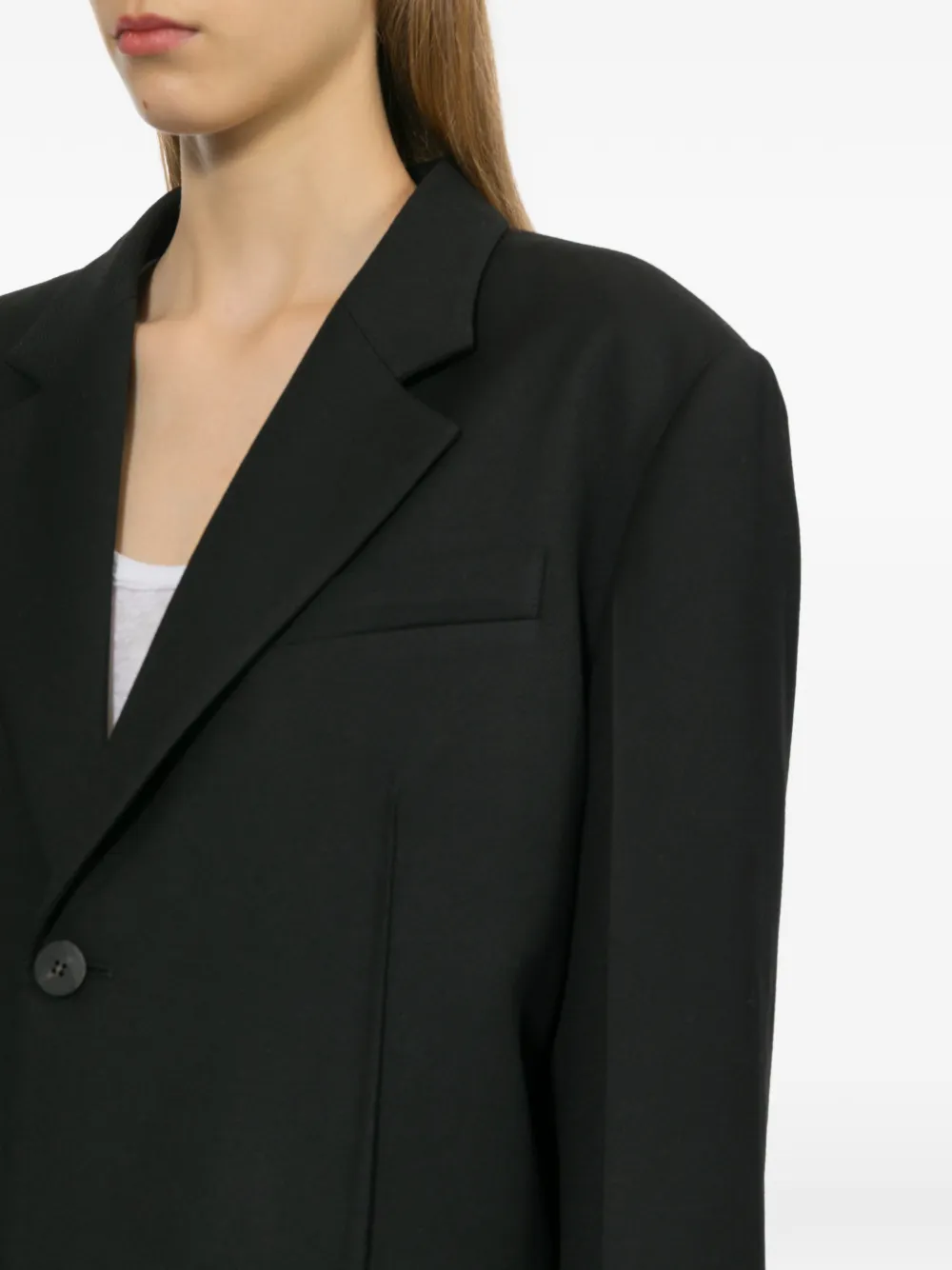 Ader Error Logo-embroidered Single-breasted Jacket In Black