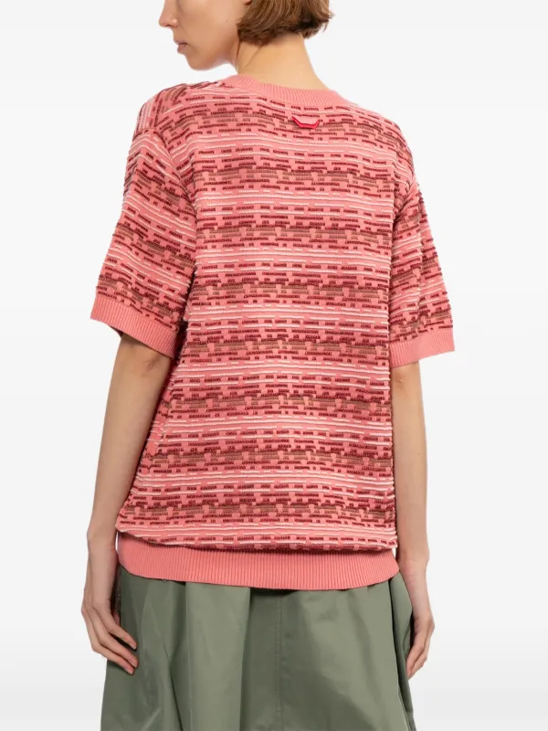 Ader Error Patterned short-sleeves Top | Pink | FARFETCH GE