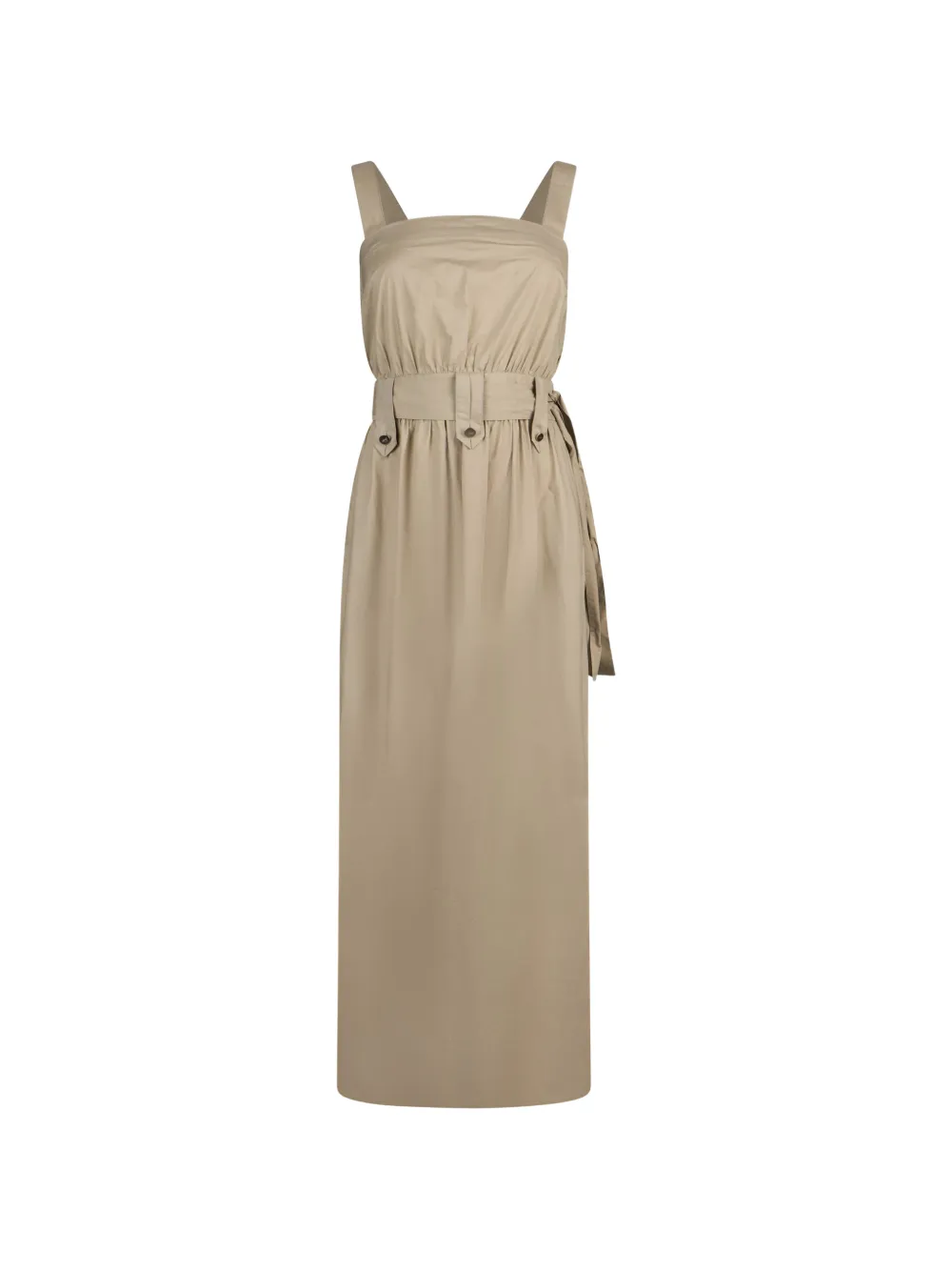 Liu •jo Strappy Belted Maxi Dress In Brown