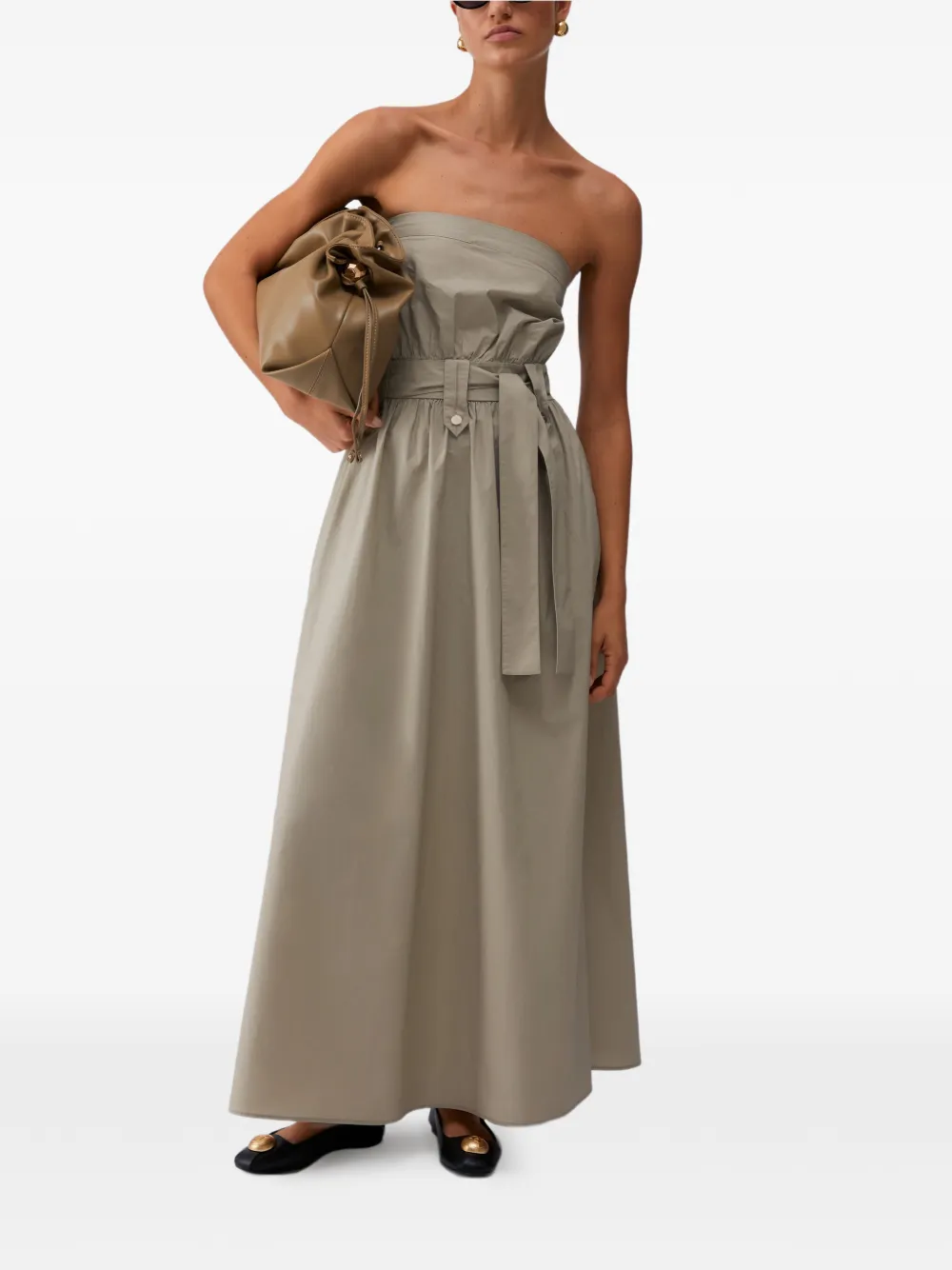  Liu Jo Strappy Belted Maxi Dress - Neutrals 