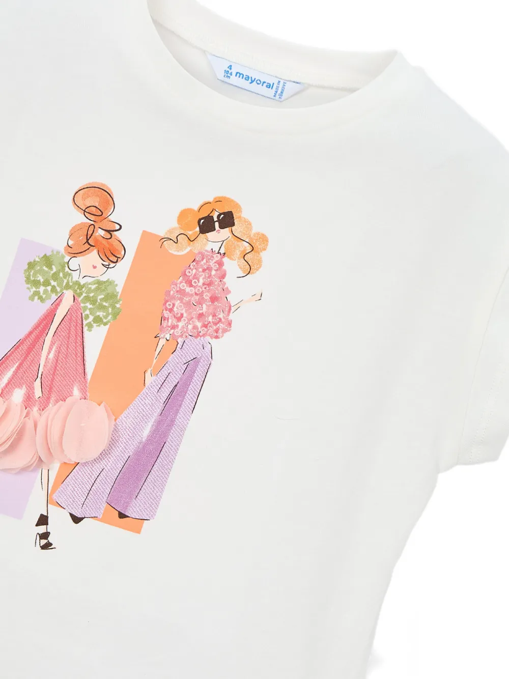  Mayoral Print-detail T-shirt - White 